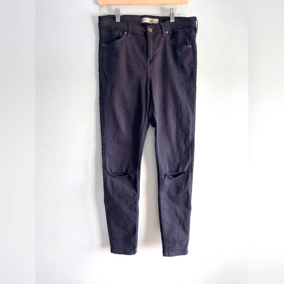 Topshop Moto Jamie Distressed Skinny Denim Jeans - Picture 4 of 12